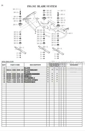 Photo 1 - Iseki SSM54 SSM60 SMM54 SRM54 Parts Catalog Mower Deck 8654-095-420-01