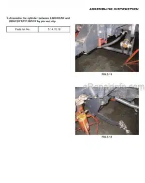 Photo 5 - Iseki SSM60 SMM54 Operators Manual Mower Deck
