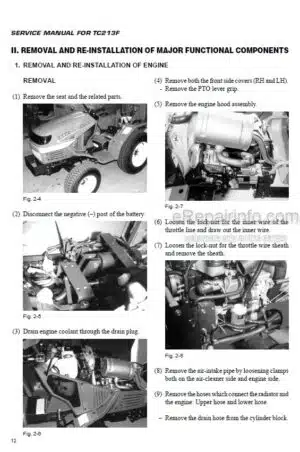 Photo 9 - Iseki TC213F Service Manual Tractor