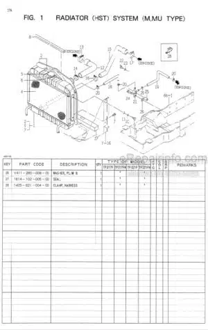 Photo 5 - Iseki TF325F Parts Catalog Tractor Chassis 1622-097-100-0A
