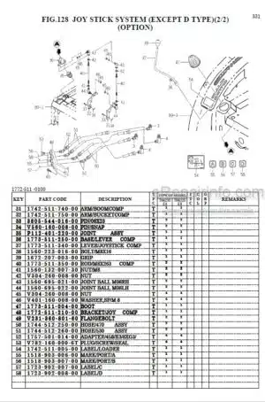 Photo 10 - Iseki TH4295 TH4335 Parts Catalog Tractor