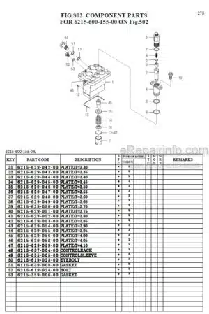 Photo 1 - Iseki TM3215 TM3245 TM3265 Parts Catalog Tractor 1774-095-100-00