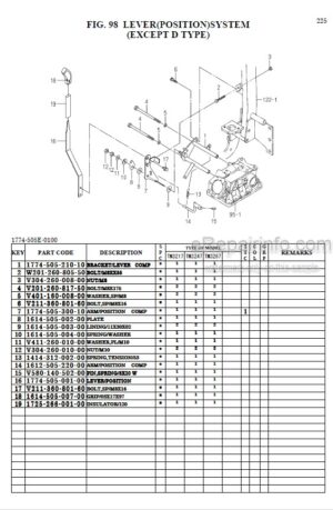 Photo 11 - Iseki TM3217 TM3247 TM3267 Parts Catalog Tractor 1774-097-110-00