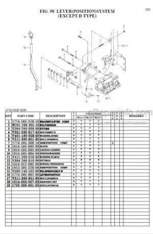 Photo 8 - Iseki TM3217 TM3247 TM3267 Parts Catalog Tractor 1774-097-110-00