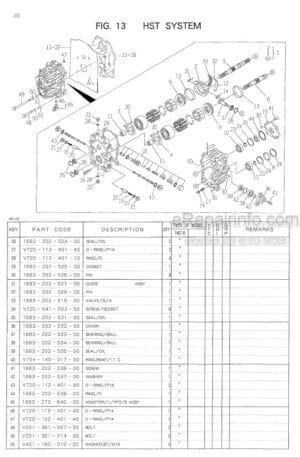 Photo 7 - Iseki TMG18 Parts Catalog Tractor 1688-097-100-10