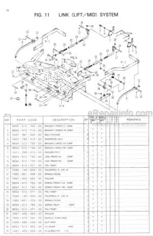 Photo 12 - Iseki TSM60 Parts Catalog Mower Deck 8654-097-110-00