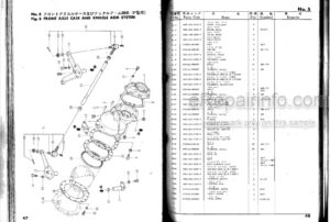 Photo 9 - Iseki TX1410 Parts List Tractor 1400-099-0200-0