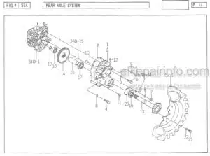 Photo 5 - Iseki TXG23 Parts Catalog Tractor 1739-097-100-20