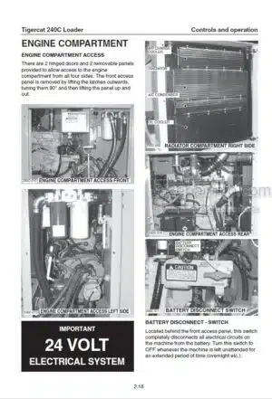Photo 3 - Tigercat 240C Operators Manual Loader 30449A