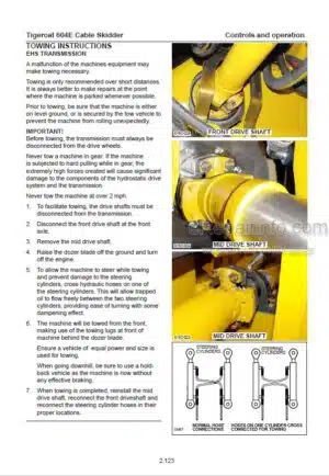 Photo 5 - Tigercat 610E Operators Manual Dual Winch Skidder 44471AENG