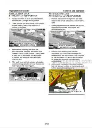 Photo 5 - Tigercat E620C Operators Manual Skidder 31224A