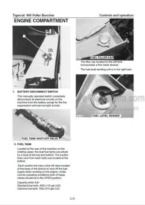 Photo 5 - Tigercat 845B Operators Manual Feller Buncher 9726A