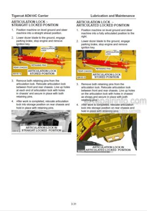 Photo 3 - Tigercat AD610C Service Manual Carrier 35612A