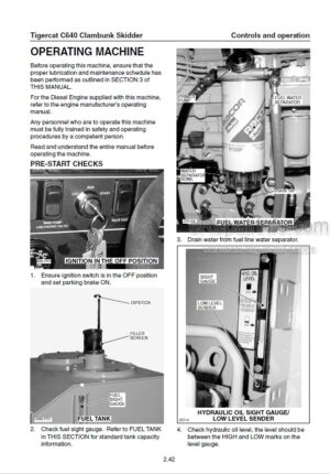 Photo 6 - Tigercat 610E Operators Manual Dual Winch Skidder 44471AENG
