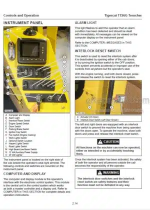 Photo 9 - Tigercat T726G Service Manual Trencher 45910AENG