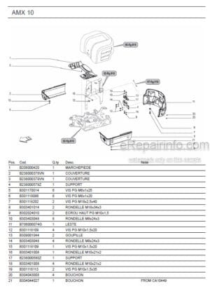Photo 5 - Ammann AMX12 Parts Catalog Mini Excavator GER