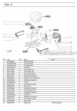 Photo 5 - Ammann AMX12 Parts Catalog Mini Excavator GER
