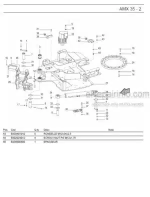 Photo 6 - Ammann AMX28-2 Parts Catalog Mini Excavator GER
