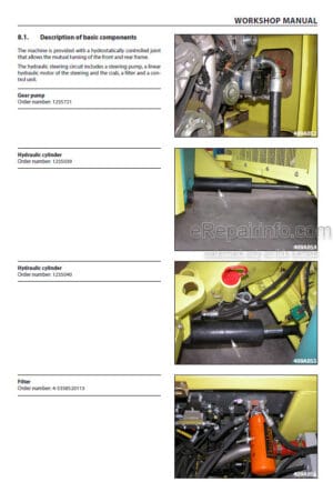 Photo 5 - Ammann ARX90 Workshop Manual Articulated Tandem Roller From SN4122020