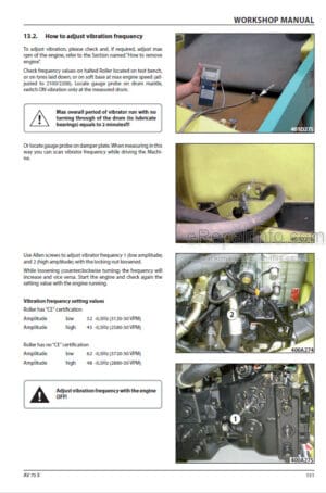 Photo 9 - Ammann AV70X Workshop Manual Articulated Tandem Roller From SN4062039