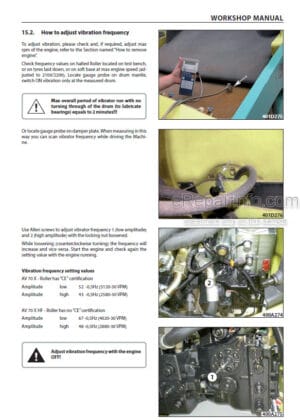 Photo 2 - Ammann AV70X Workshop Manual Articulated Tandem Roller From SN4062147