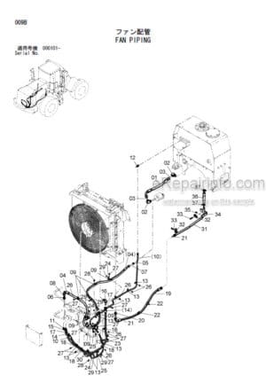 Photo 12 - Hitachi ZW220 Parts Catalog And Equipment Component Parts Wheel Loader P4GB-1-1 P4GB-E1-1