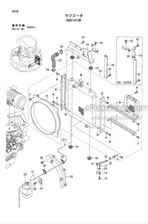 Photo 3 - Hitachi Zaxis 50U Parts Catalog And Equipment Component Parts Excavator P1LE-1-2 P1LE-E1-2