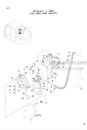 Photo 6 - Hitachi Zaxis 70 To 80SBLC Parts Catalog And Equipment Component Parts Excavator PICD-1-4 PICD-E1-4