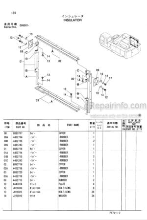 Photo 4 - Hitachi Zaxis 800 850H Parts Catalog And Equipment Component Parts Excavator P17V-1-2 P17V-E1-1
