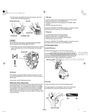 Photo 8 - Honda GX25 GX35 Owners Manual Engine ENG ESP FRA GER