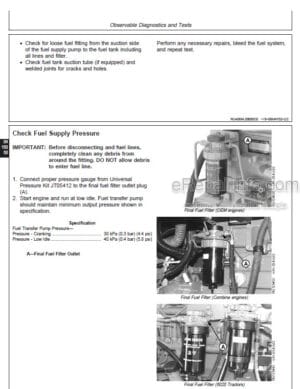 Photo 10 - John Deere PowerTech 4.5L 6.8L Diesel Engines Level 11 Repair Manual Level 11 Electronic Fuel System Denso HPCR CTM220