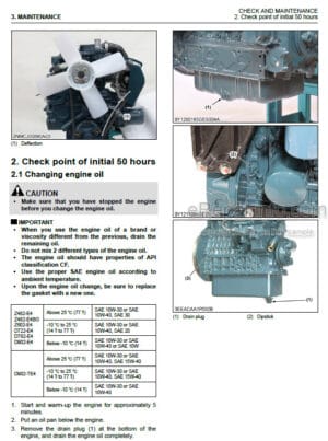 Photo 5 - Kubota D1005-E4 D1105-E4 D1305-E4 V1505-E4 Operators Manual Engine 1K517-8916-1