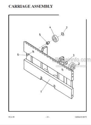 Photo 1 - Manitou 1000 Series Parts Manual 3 Stage Mast R379