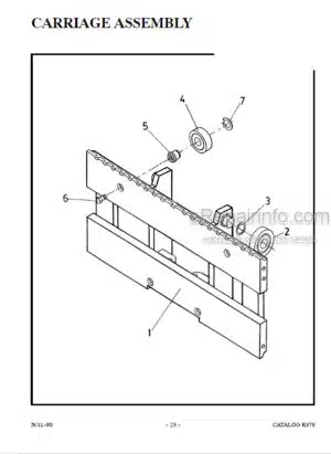Photo 12 - Manitou 1000 Series Parts Manual 3 Stage Mast R379