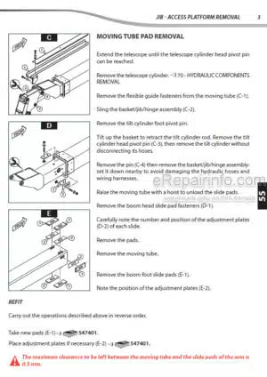 Photo 6 - Manitou 150AET 171AET Repair Manual Work Platform 547310EN
