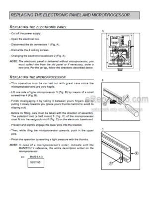 Photo 8 - Manitou 120TH 120TM Repair Manual Access Platform 547320EN