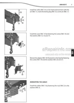 Photo 1 - Manitou 4T CH4 Repair Manual Cylinder Handler 647166EN