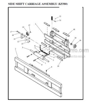 Photo 12 - Manitou 5300 Series Parts Manual 3-Stage Mast R298