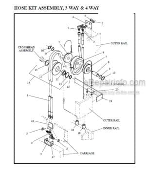 Photo 6 - Manitou 6400 Series Parts Manual Single Rail Mast R392
