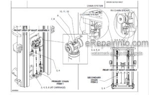 Photo 12 - Manitou 805358 MSI50H Parts Manual 3-Stage Mast 806878