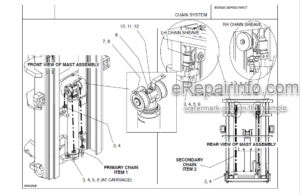 Photo 8 - Manitou 805428 Series Parts Manual 3 Stage Mast 809783