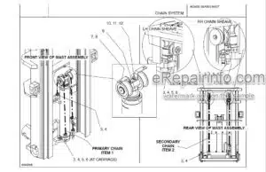 Photo 1 - Manitou 805428 Series Parts Manual 3 Stage Mast 809783