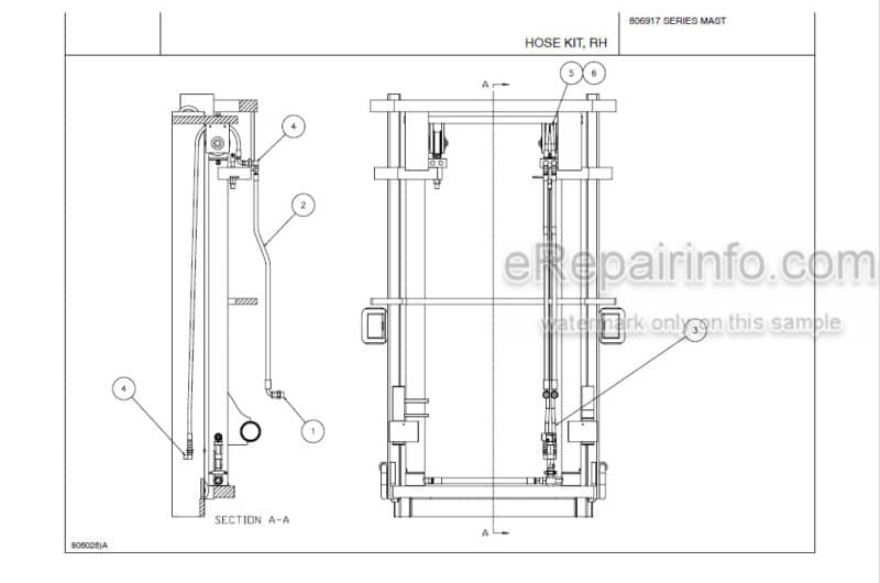 Photo 1 - Manitou 806917 Series Parts Manual 2 Stage Mast 8029781