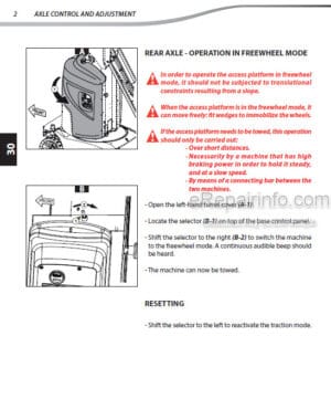 Photo 11 - Manitou 80 100 VJR Evolution AUS Repair Manual Access Platform 547398EN
