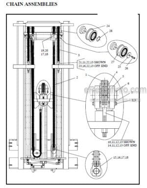 Photo 1 - Manitou 9000 Series Parts Manual 4-Stage Mast R407