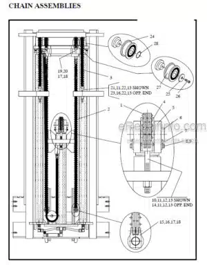 Photo 5 - Manitou 9300 Series Parts Manual 2-Stage Mast 806477