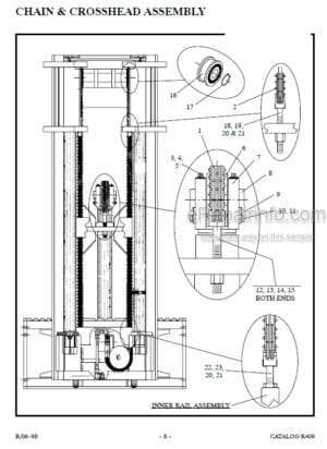 Photo 4 - Manitou 9700 Series Parts Manual 3-Stage Mast R409