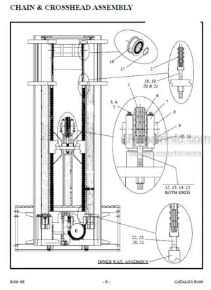 Photo 1 - Manitou 9700 Series Parts Manual 3-Stage Mast R409