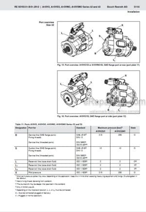 Photo 5 - Manitou Bosh Rexroth A4VG Series 40 Repair Manual Axial Piston Variable Pump 647447