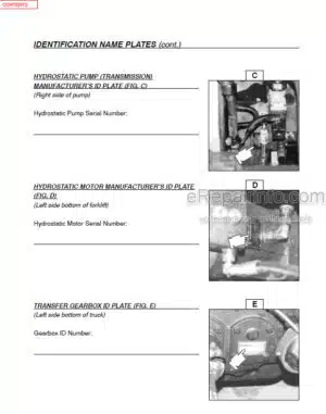 Photo 7 - Manitou M2-30H To M2-50PS Operators Service Manual Forklift